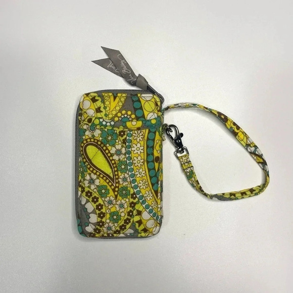 Vera Bradley All in One Wristlet Lemon Parfait Retired Print - Picture 2 of 9